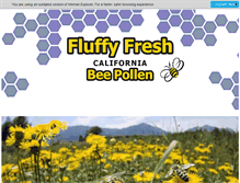 Tablet Screenshot of californiabeepollen.com